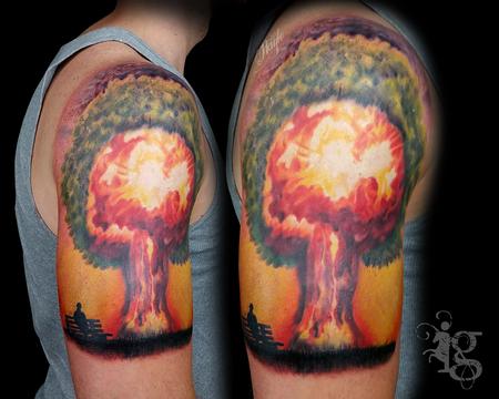 Tattoos - A-Bomb half sleeve tattoo by Haylo - 141611