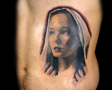 Tattoos - The Virgin Mary portrait tattoo by Haylo - 141615