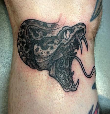 Tattoos - Black Snake Tattoo - 73050