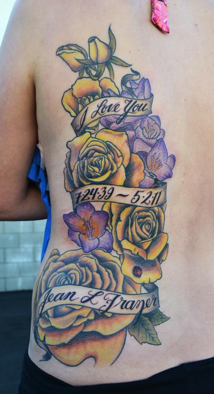 Tattoos - Rose Memorial Tatt00 - 59440