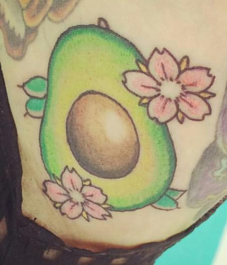 Tattoos - Neotraditional Avocado Color Tattoo - 125344