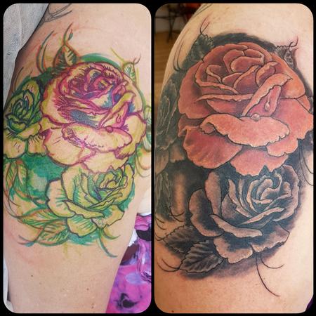 Tattoos - Shoulder Cap Rose Tattoo - 131764
