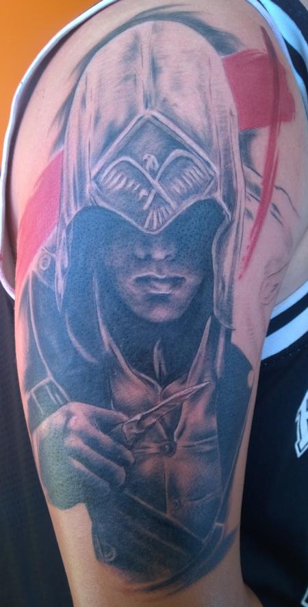 Tattoos - Assassin's Creed Trash Polka Tattoo - 114412