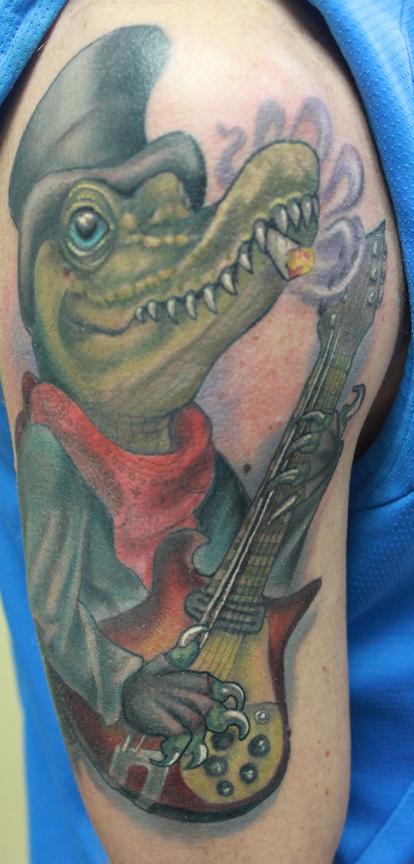 Tattoos - Alligator tattoo - 92136