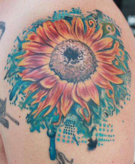 Tattoos - Sunflower tattoo - 92140