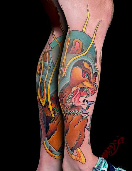 Tattoos - Warrior bear  - 145925