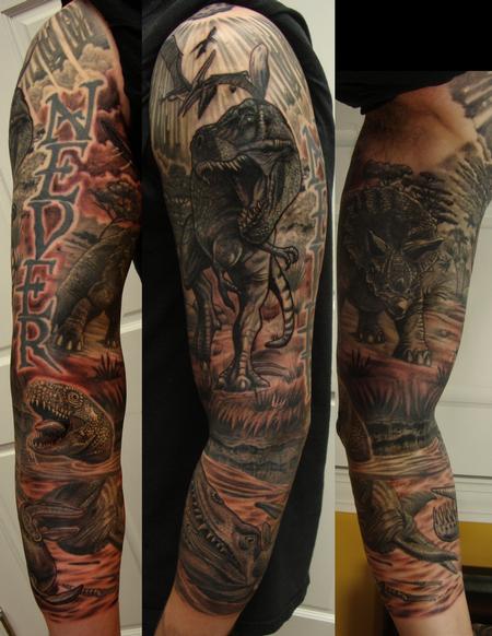 Tattoos - Dinosaur Sleeve - 114044