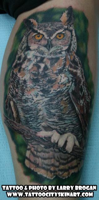 Tattoos - Great Horned Owl - 89407