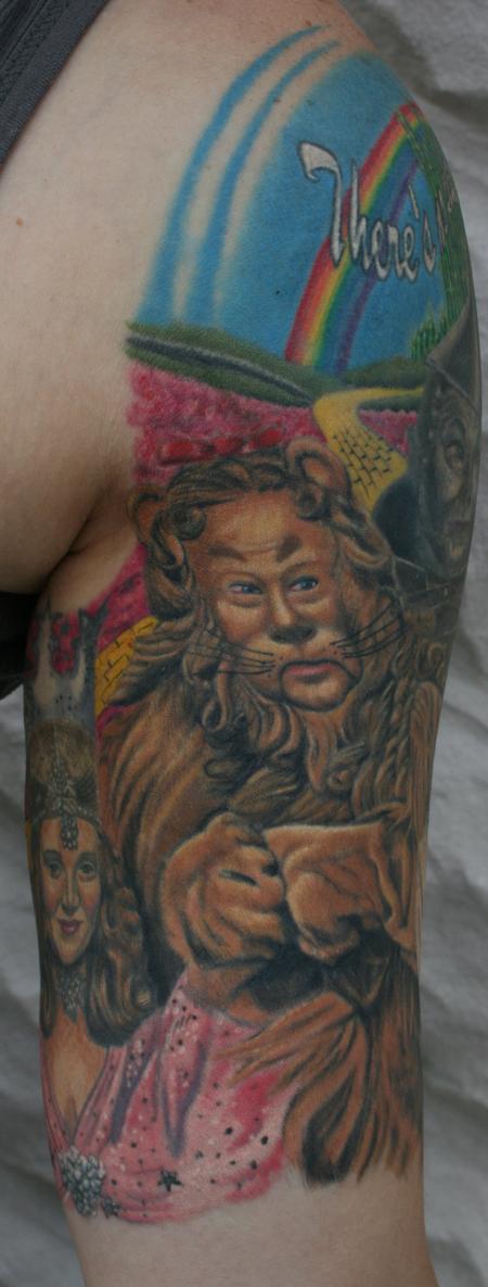 Tattoos - Cowardly Lion- Wizard of Oz - 98027