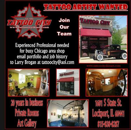 Tattoos - Tattoo Artist Wanted - 99576