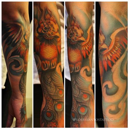 Tattoos - Phoenix in colour - 140525