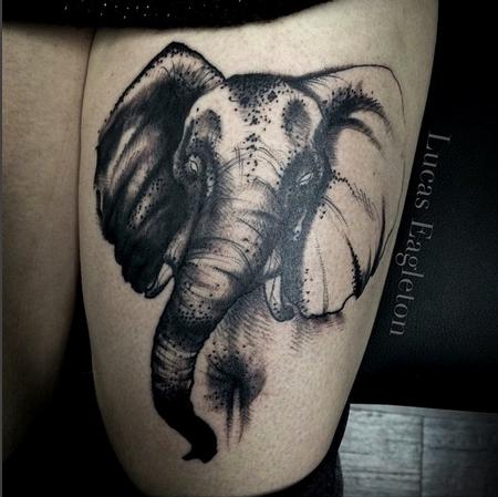 Tattoos - Freehand elephant 1 - 109478