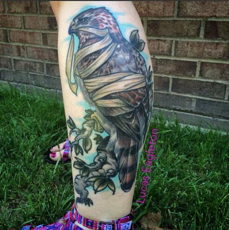 Tattoos - Bandaged Hawk - 109490