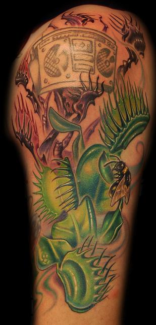 Tattoos - Venus Fly Trap Tattoo - 61232