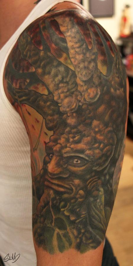 Tattoos - Custom Old Tree Tattoo - 115317
