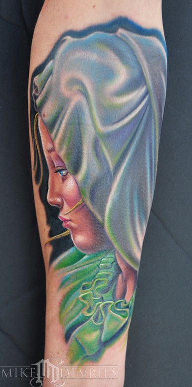 Virgin Mary by Mike DeVries : Tattoos