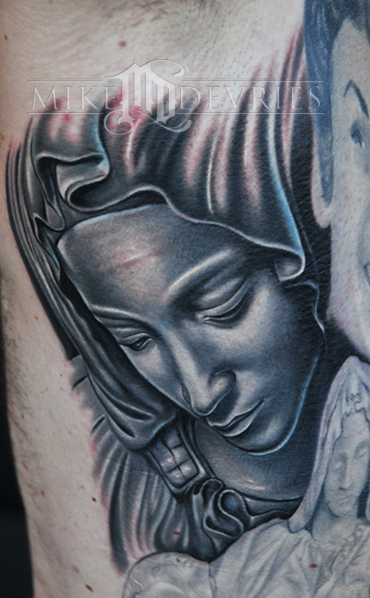 Mike DeVries - Madonna Statue Tattoo