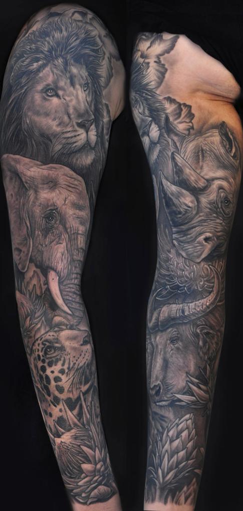 Africa's Big 5 by Mike DeVries : Tattoos