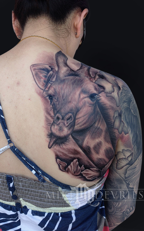 Tattoos - Giraffe Tattoo - 75950
