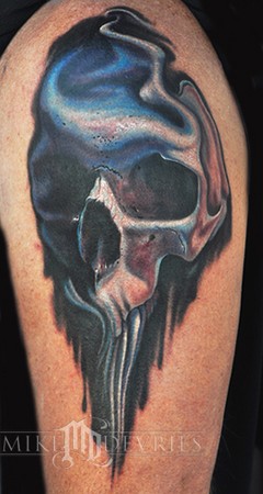 Tattoos - Human Skull - 40993