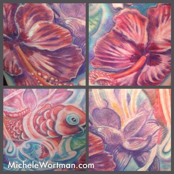Tattoos - Yolandas Koi in Watergarden Splender - 91881