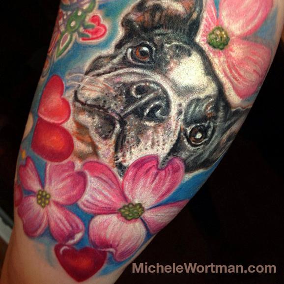 Tattoos - Shelleys inner arm( Bean) - 91934