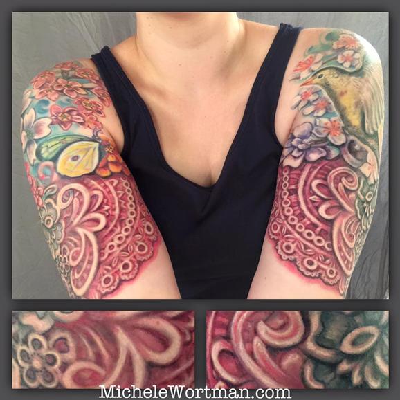 Tattoos - Lacey garden - 117152