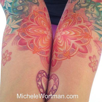 Tattoos - Jenns Flight and flowers body set ( cosmic mandalas) - 91936