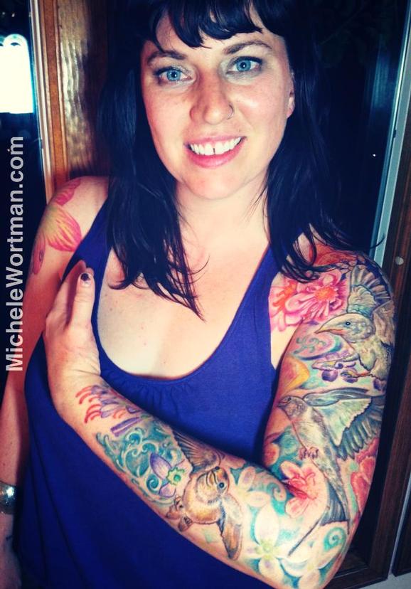Tattoos - Caseys Barn Swallow family sleeve - 91869