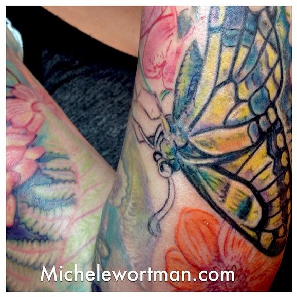 Tattoos - Corbys Garden sleeve (in progress) - 91937