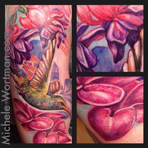 Tattoos - Jessicas Lush Floral garden - 91872