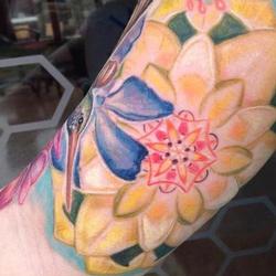 Tattoos - Jessicas inner arm mandala ( in progress) - 91877
