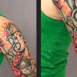 Tattoos - Garden Ganesha - 117154