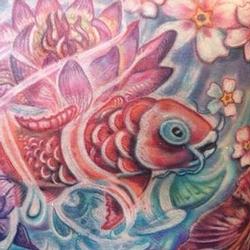 Tattoos - Yolandas Koi in Watergarden Splender - 91908