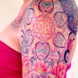 Tattoos - Caitlins Lacey Paisley half sleeve - 80596