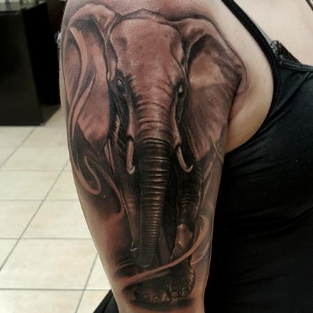 Tattoos - elefant  - 128186