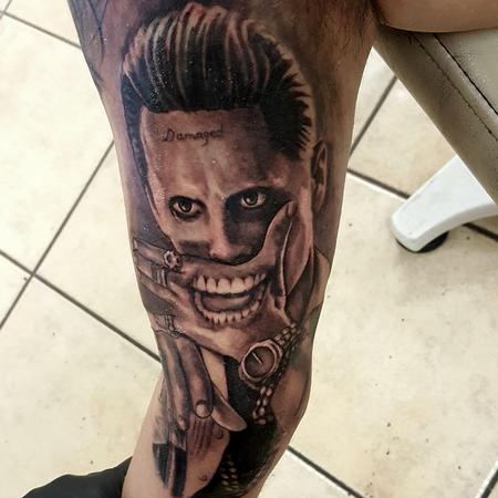 Tattoos - joker tattoo portrait new joker batman movie suicide squad - 128189