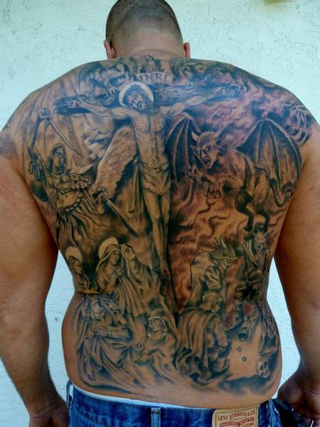 Mully - Religous fullback tattoo