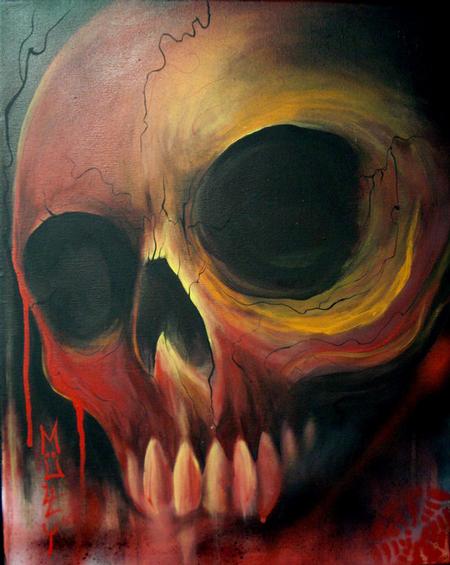 Mully - Redskull Painting