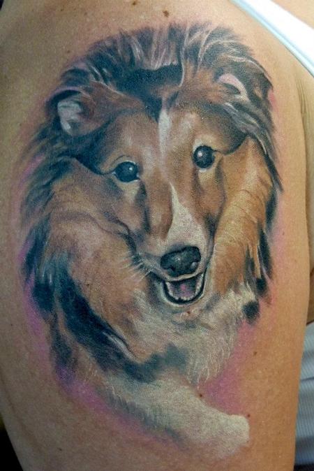 Mully - Dog portrait tattoo