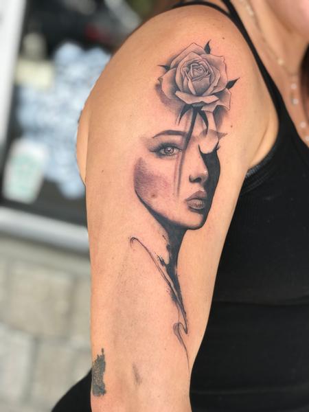 Tattoos - Rose girl - 143012
