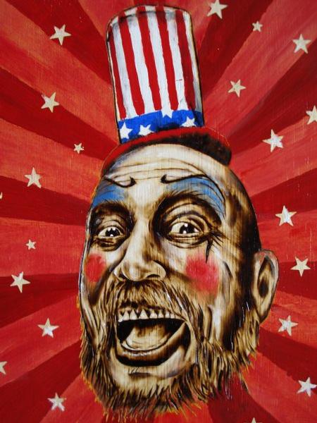 Mully - Captain Spaulding Woodburning