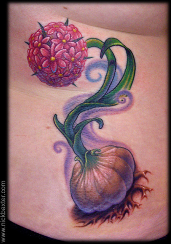 Tattoos - Garlic Flower - 31302