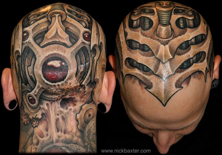 Tattoos - Mech Head - 49456