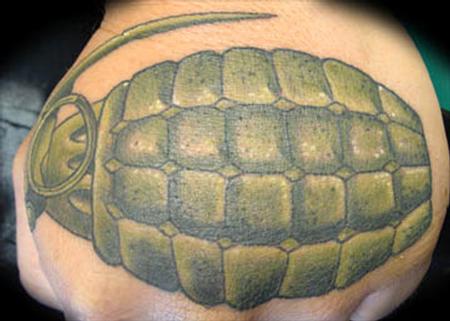 Tattoos - hand grenade - 59190