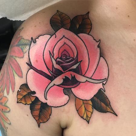 Tattoos - Pink rose - 134203