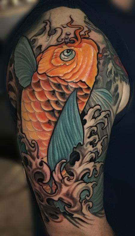 Phil Robertson - Koi fish tattoo