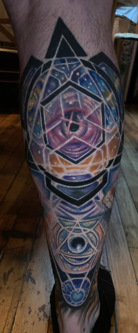 Phil Robertson - Geometric outerspace tattoo