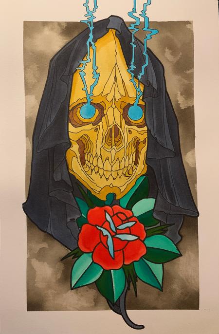 Tattoos - Reaper and rose - 146380