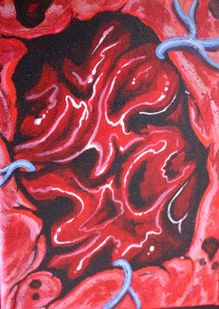 Tattoos - exit wound acrylic painting - 38160